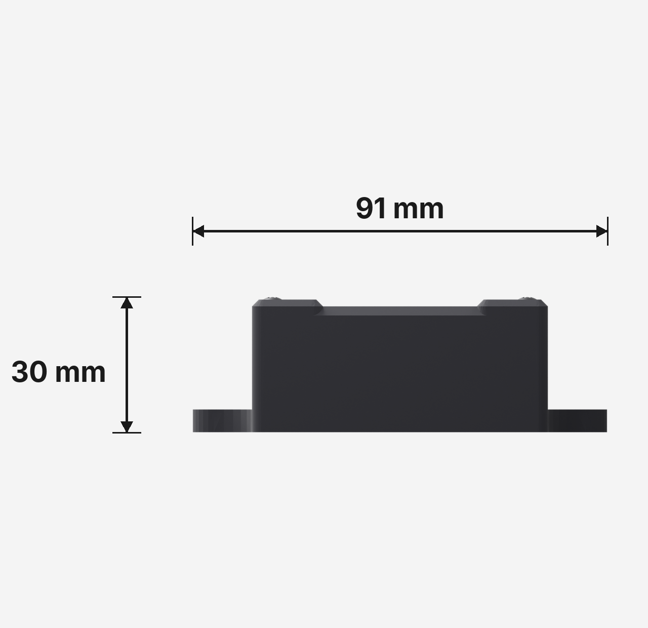 Bearing blank side view