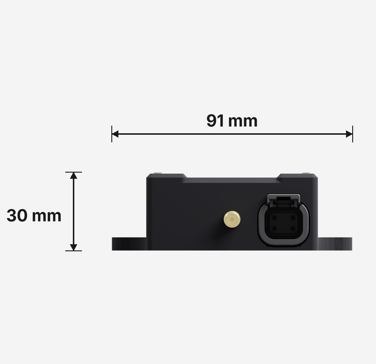 Bearing connector side view