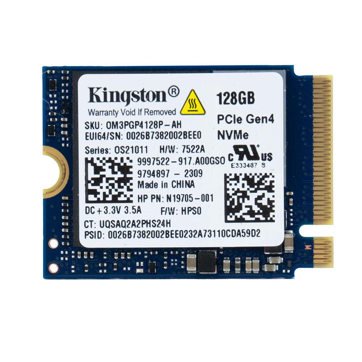Kingston 128 GB M.2 2230 NVMe SSD