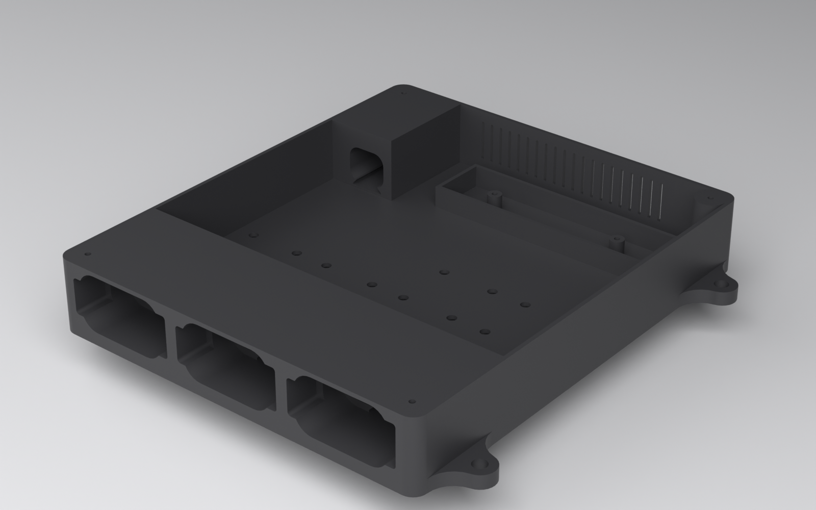 Reservoir case bottom, 3D printed