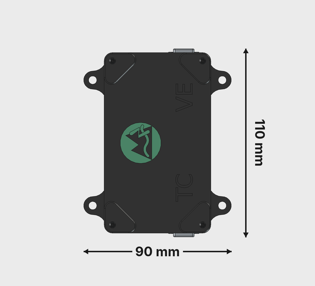 Solstice top view with dimensions